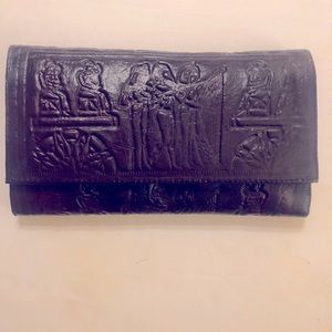 Egyptian Brown Leather Wallet